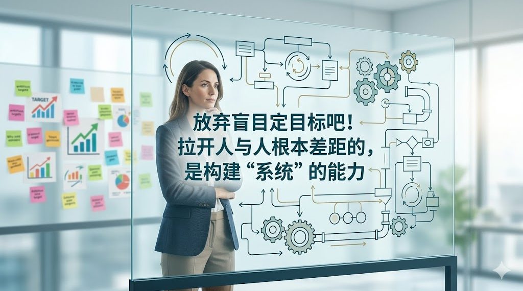 放弃盲目定目标吧！拉开人与人根本差距的，是构建“系统”的能力