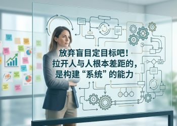 放弃盲目定目标吧！拉开人与人根本差距的，是构建“系统”的能力