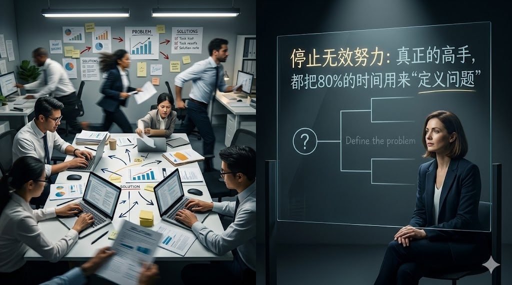 停止无效努力：真正的高手，都把80%的时间用来“定义问题”